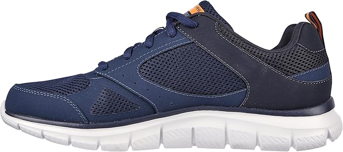 Skechers Men's Track-Syntac Trainers 232398 Memory Foam Lightweight Navy Sneakers