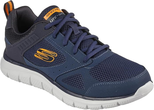 Skechers Men's Track-Syntac Trainers 232398 Memory Foam Lightweight Navy Sneakers