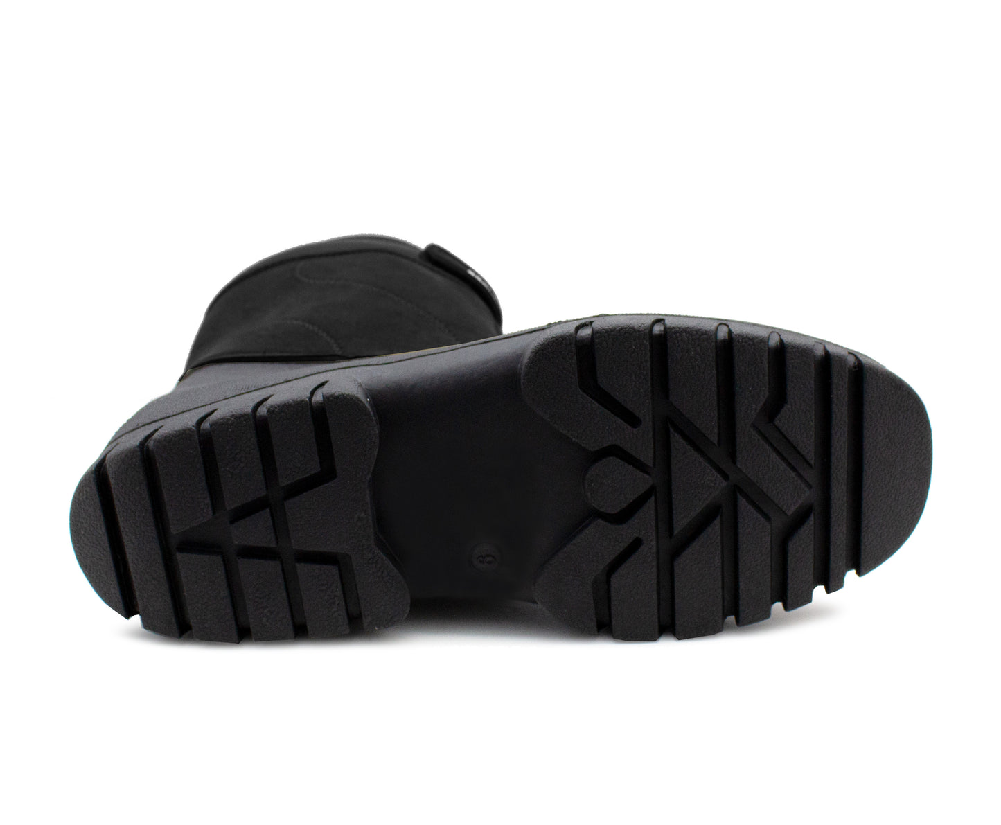 Mens Snow Boots Black Mid Calf Water Resistant Snow Rain Thermal Fur Fleece Lined Winter Mud Mucker Farm Yard Boots