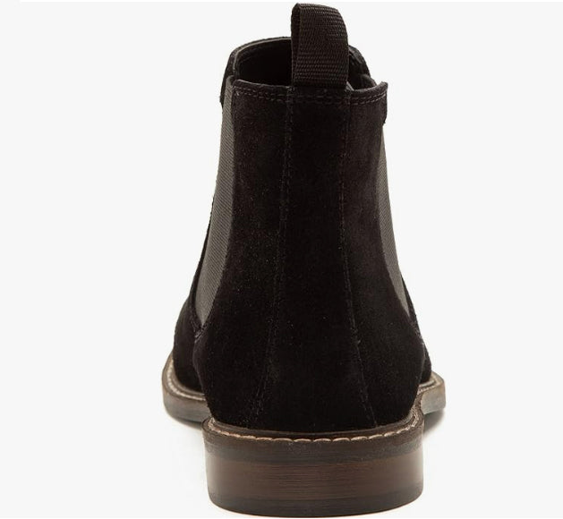 Men's Black Suede Leather Chelsea Boots Formal Classic Comfortable Stylish Boots