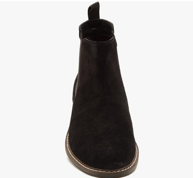 Men's Black Suede Leather Chelsea Boots Formal Classic Comfortable Stylish Boots