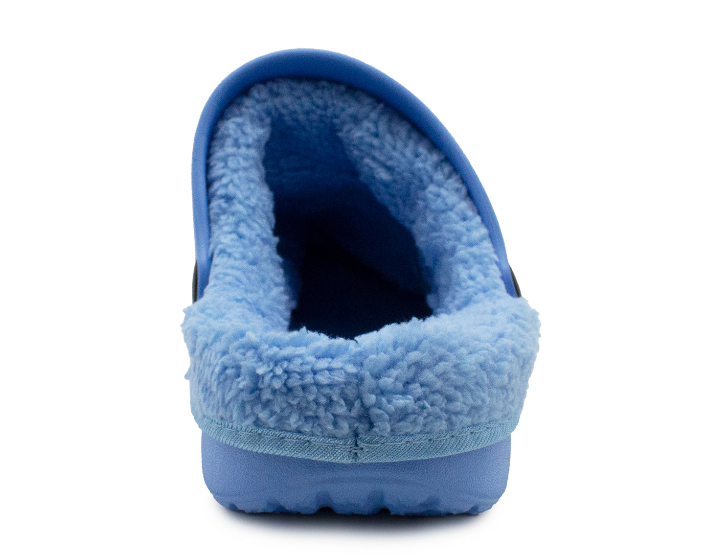 Womens Clogs Warm Fur Lined Thermal Garden Clogs Lightweight EVA Slip On Slippers Kitchen Nurse Indoor House Shoes Sandals Blue