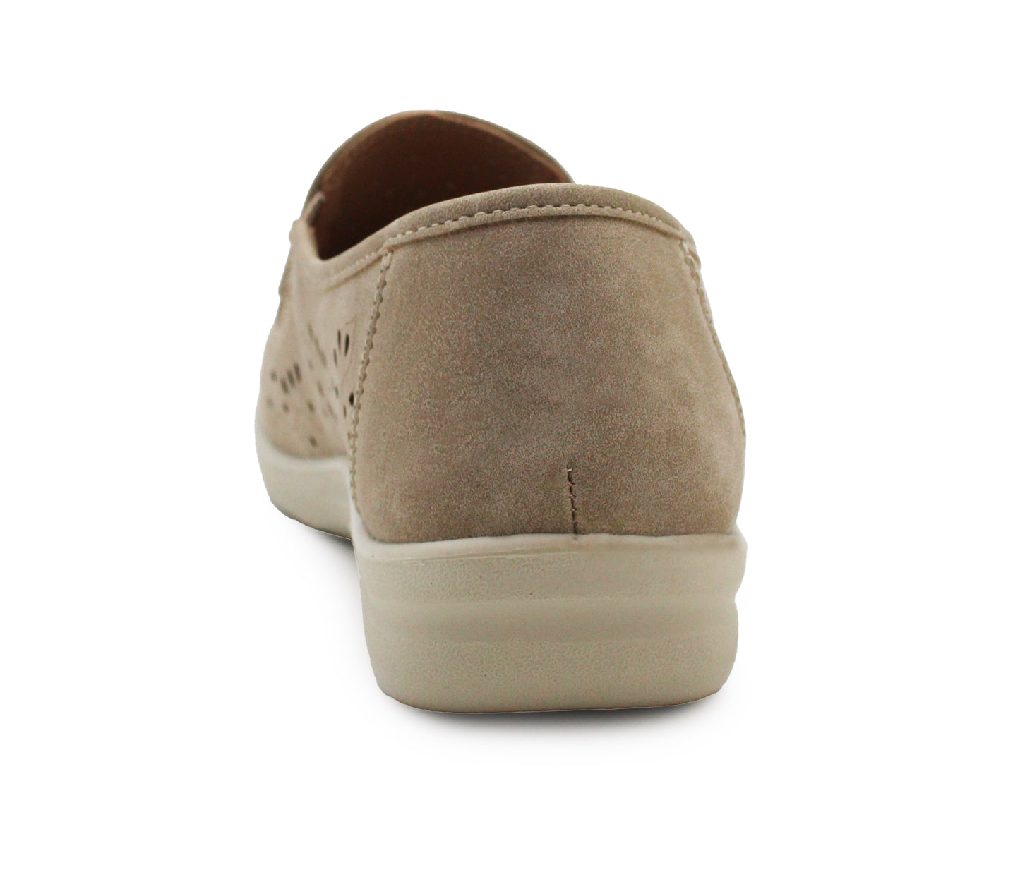 Womens Slip On Elastic Loafers Flat Ladies Casual Breathable Office Nurse Pumps Shoes Beige