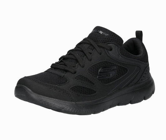 Skechers Women's Lace Up Low-Top Sneakers Skech-Flex Memory Foam Insole