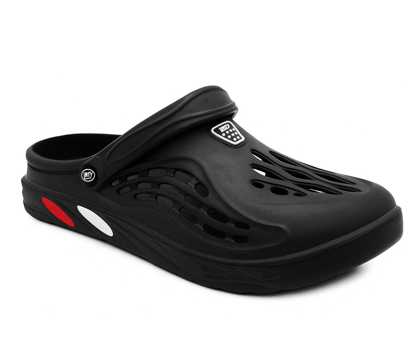 Mens Clogs Breathable Lightweight EVA Garden Sandals Slippers Hospital Clog Pool Shower Holiday Beach Mule Water Shoes Black
