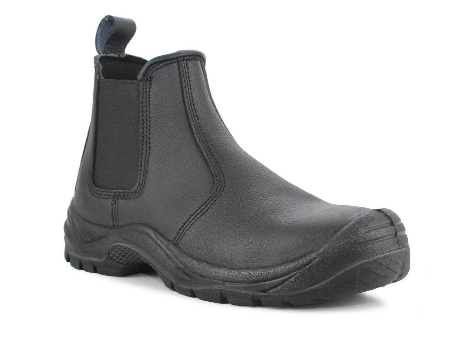Mens Twin Gusset Safety Boots Steel Toe Cap Slip On Boots