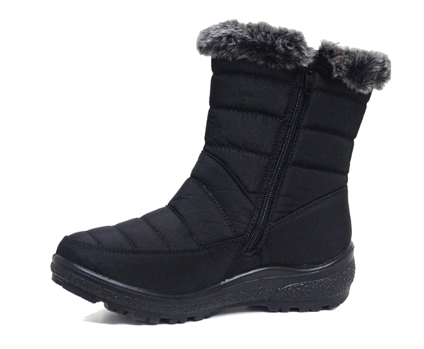 Cushion Walk Thermo-Tex Fur Lined Womens Snow Boots Ladies Snug Warm Fashion Ankle Boots