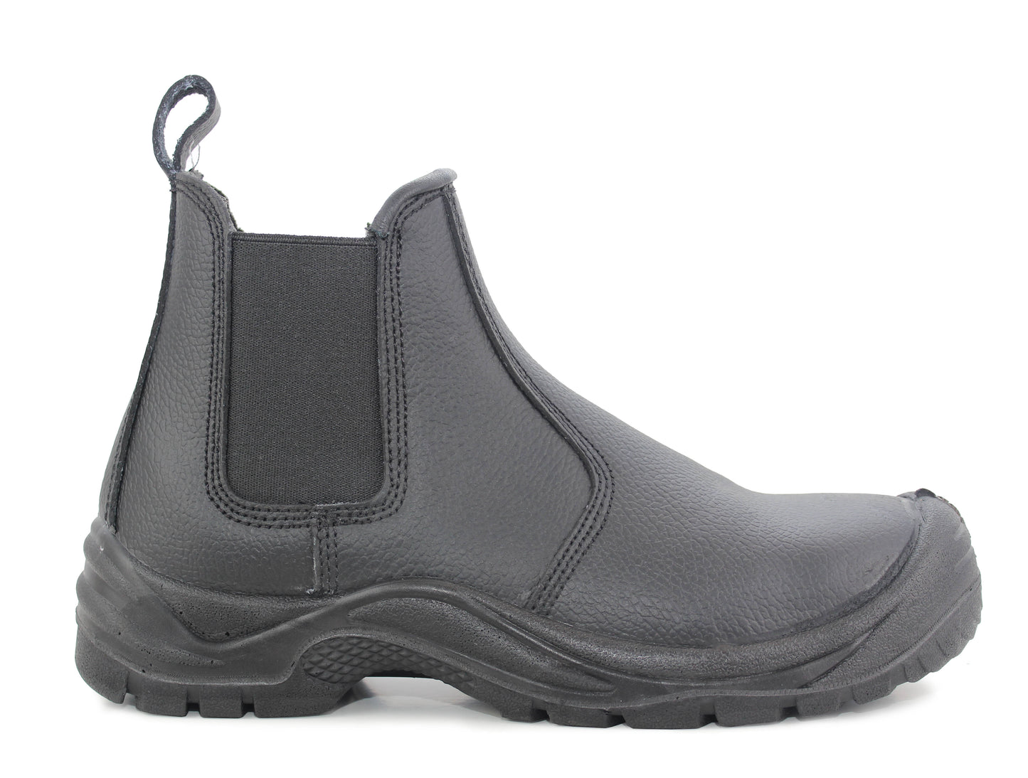 Mens Twin Gusset Safety Boots Steel Toe Cap Slip On Boots