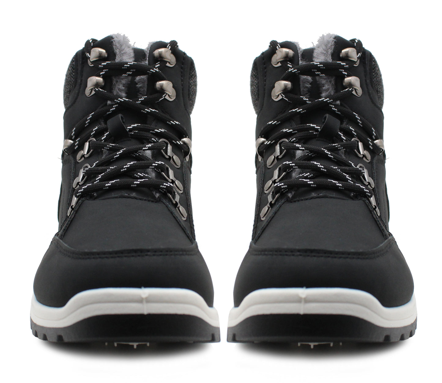 Womens Thermal Hiking Boots Warm Faux Fur Lined Insulated Lace Up Trekking Ankle Snow Boots