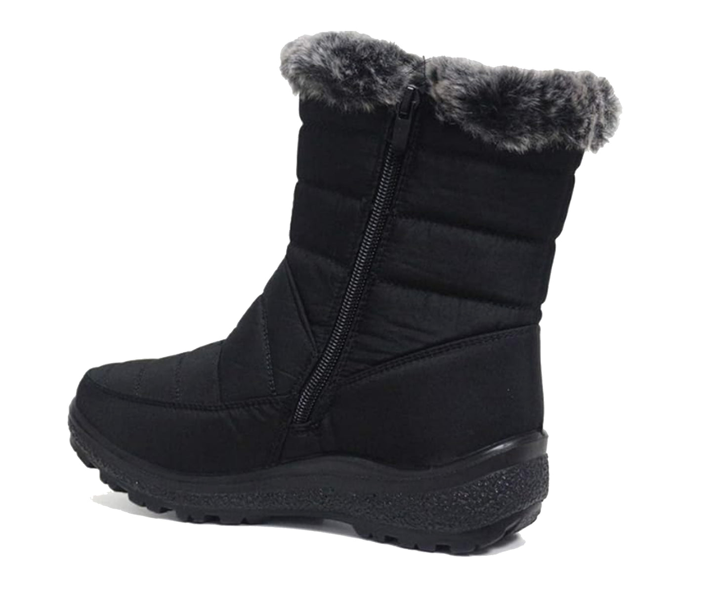Cushion Walk Thermo-Tex Fur Lined Womens Snow Boots Ladies Snug Warm Fashion Ankle Boots