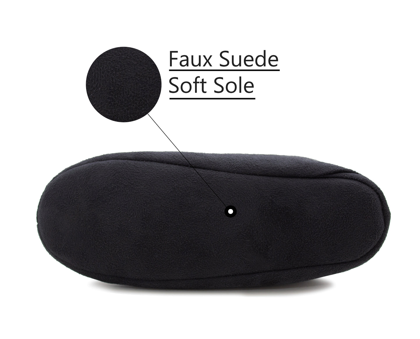 Womens Navy Faux Fur Lined Moccasin Slippers Lightweight Warm Cosy Slip On Faux Suede Loafer Soft Sole Indoor House Shoes