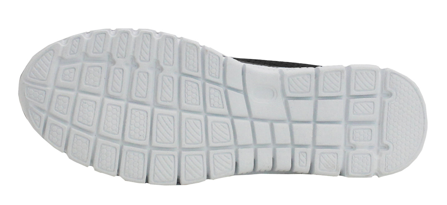 Womens Ladies Lightweight Slip On Memory Foam Mesh Fitness Go Walk Shoes Running Pumps Trainers