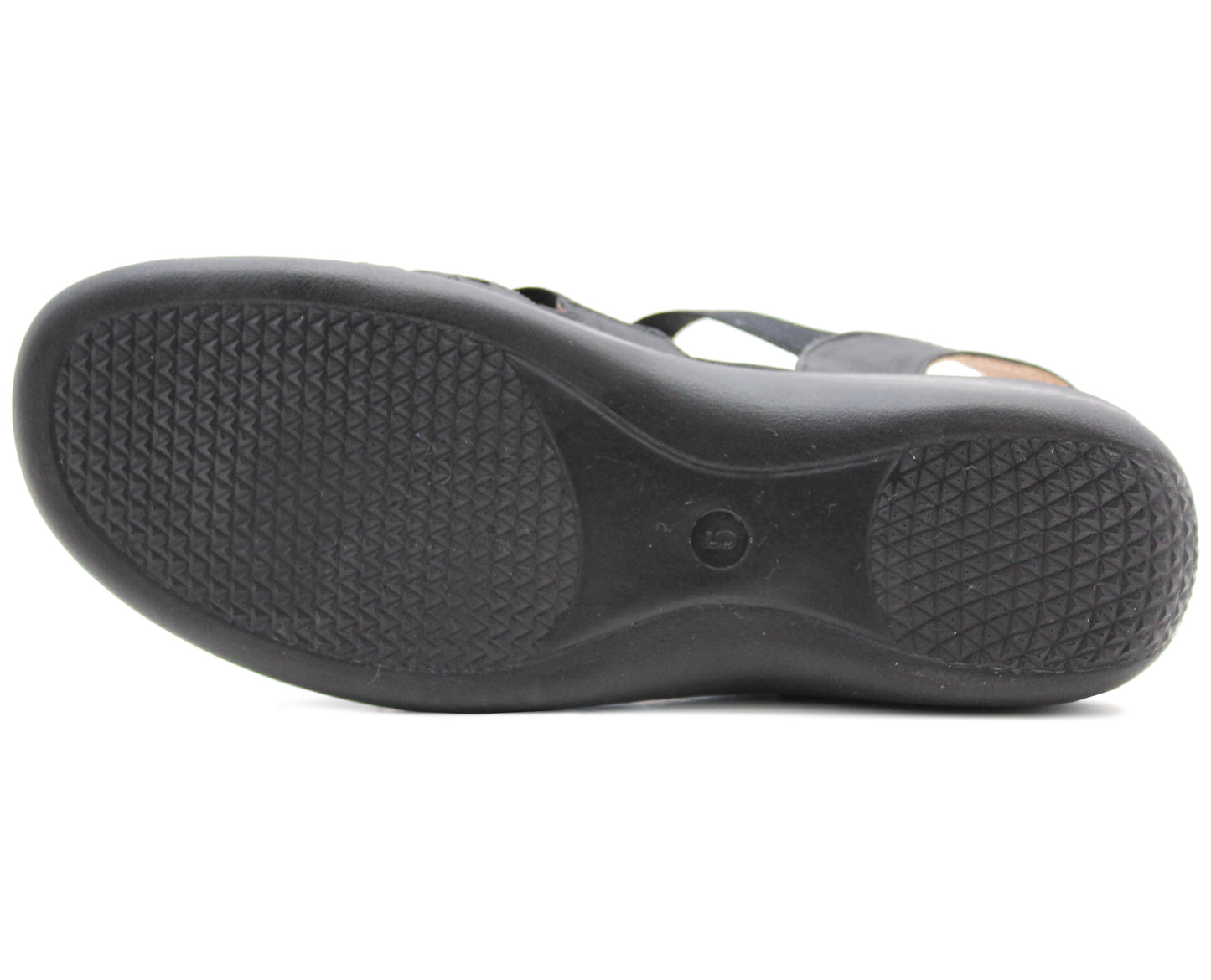 Womens Slip On Elasticated Sandals Low Wedge Heel Strap Ladies Casual Fashion Summer Beach Slingbacks in Black