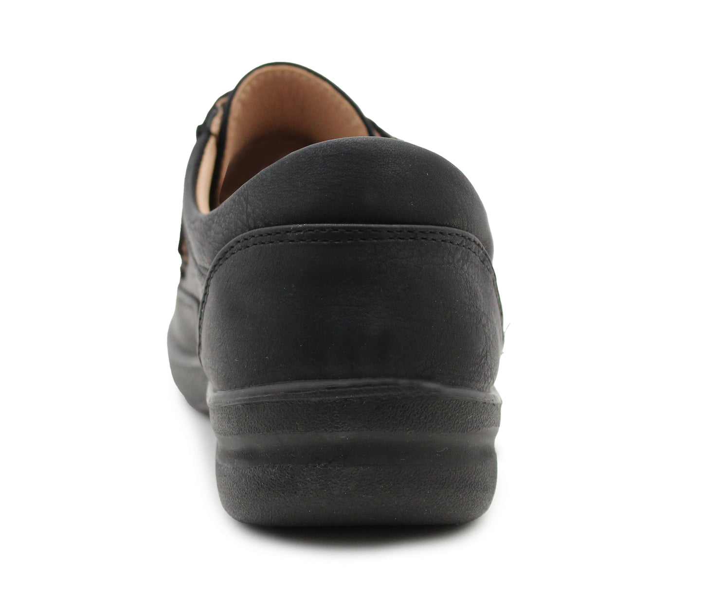 Womens Touch Fasten Loafers Flat Ladies Casual Breathable Office Nurse Pumps Shoes Black