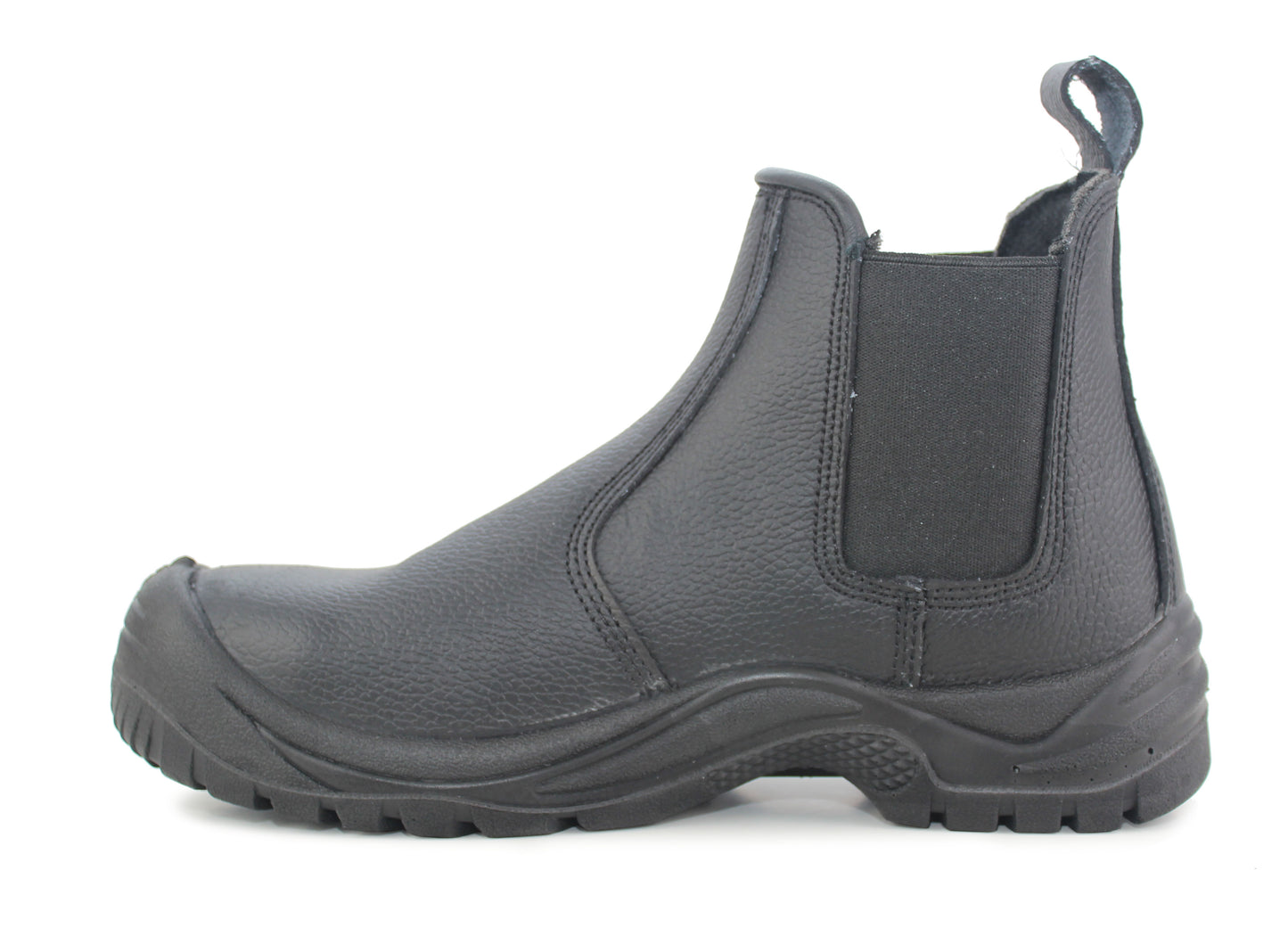 Mens Twin Gusset Safety Boots Steel Toe Cap Slip On Boots