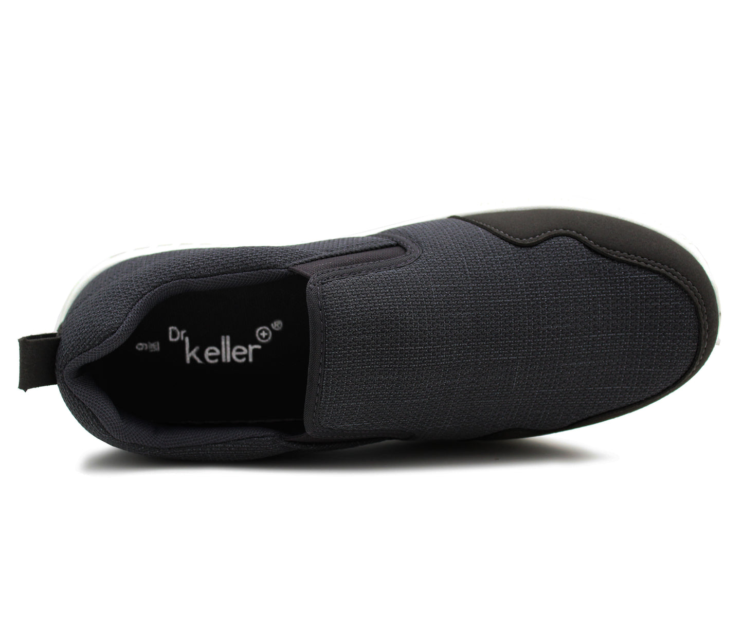 Mens Breathable Mesh Slip On Trainers Casual Flat Sneaker Pumps Black