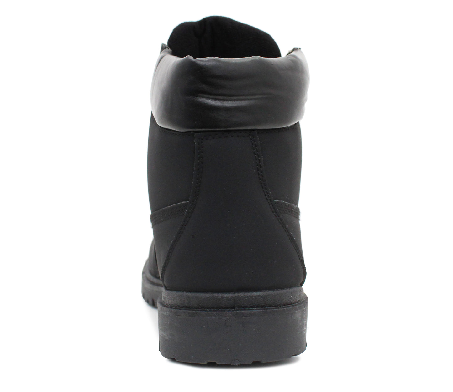 Mens Lace Up Fashion Black Combat Boots High Top Padded Collar Hiking Chelsea Ankle Boots