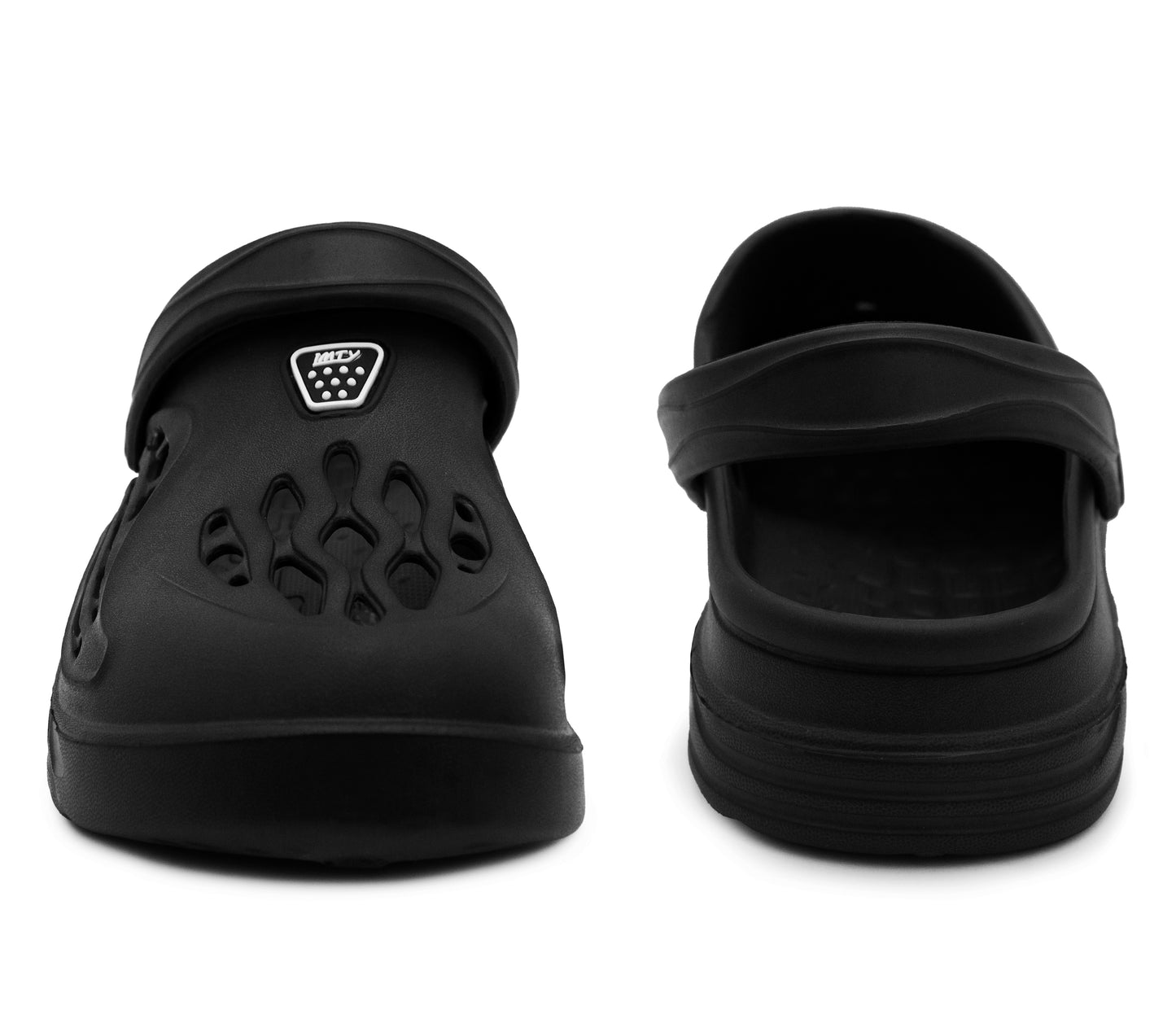 Mens Clogs Breathable Lightweight EVA Garden Sandals Slippers Hospital Clog Pool Shower Holiday Beach Mule Water Shoes Black