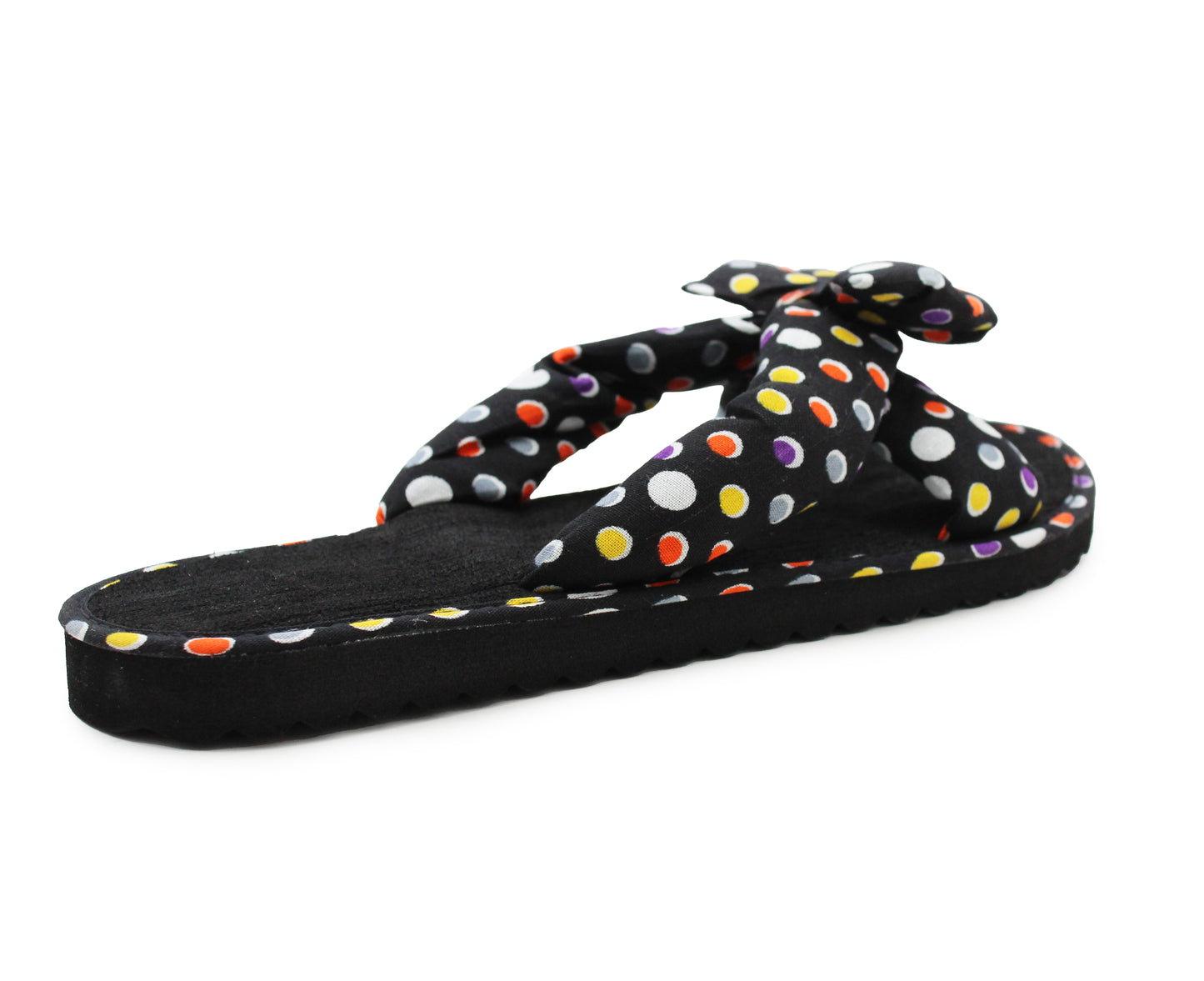 Girls Lightweight Polka Dot Mule Sandals Slip On Sliders Summer Beach Flip Flops Ladies Flat Spa Pool Slides