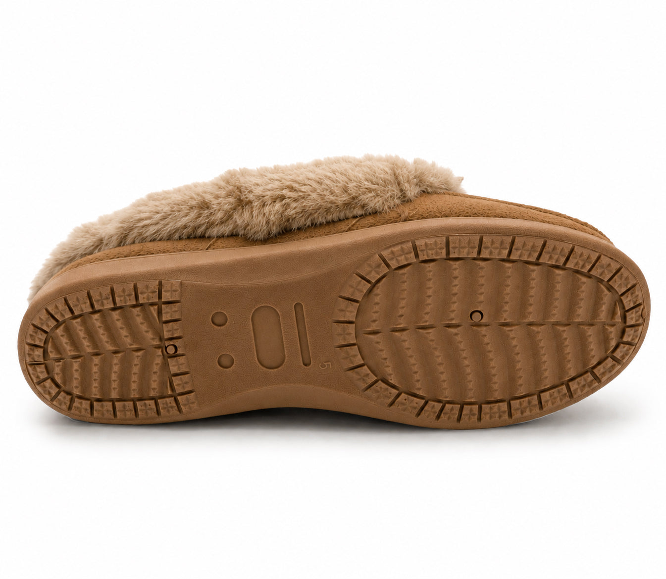 Womens Memory Foam Moccasin Slippers Faux Fur Trim Warm Slip On Ladies Winter House Shoes