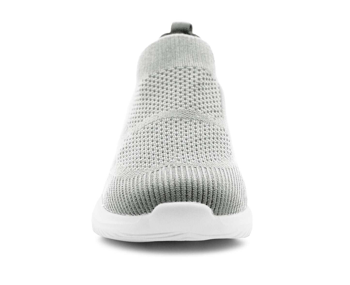 Womens Slip On Grey Breathable Mesh Ladies Lightweight Casual Flat Walking Active Sneaker Pumps Fashion Trainers