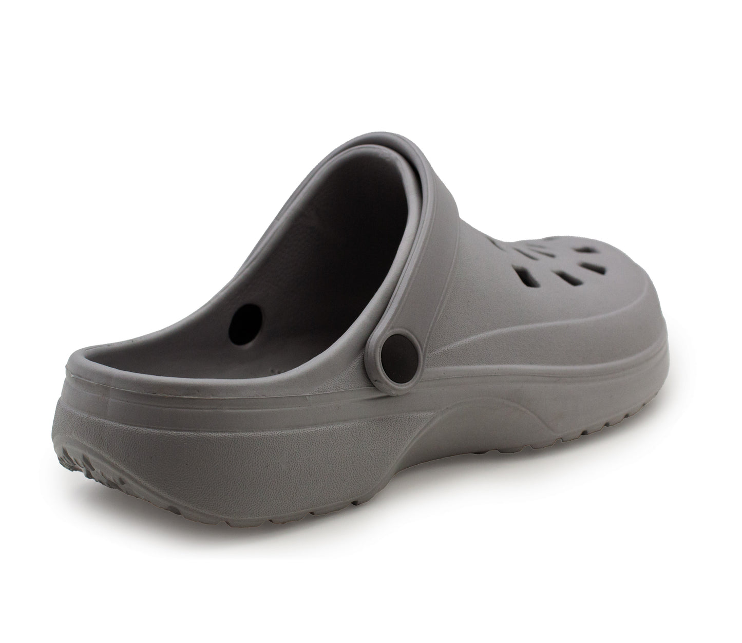 Mens Clogs Grey Lightweight EVA Garden Breathable Slip On Beach Hospital Nurse Kitchen Water Shoes Mules House Shoes Sandals