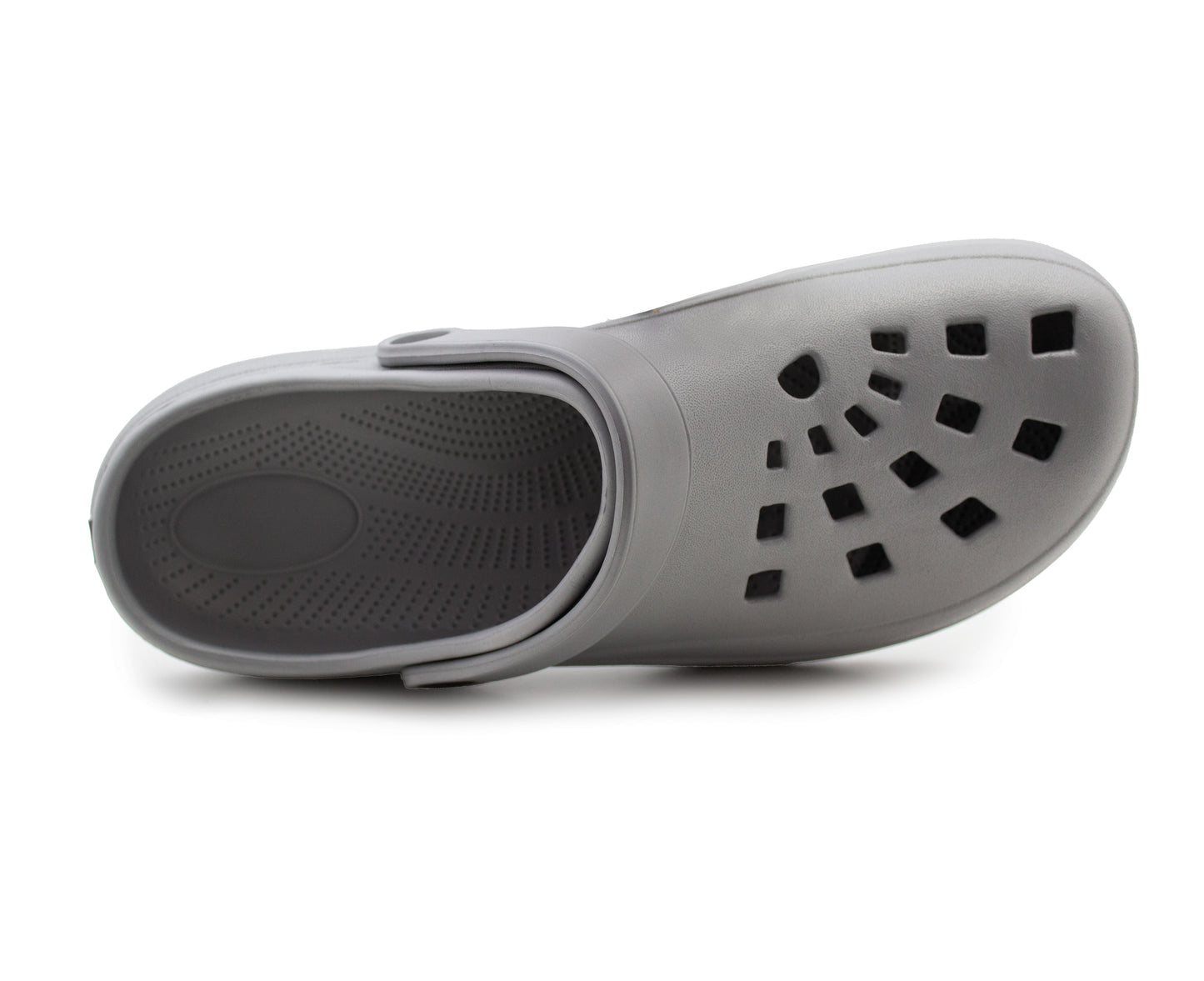 Mens Clogs Grey Lightweight EVA Garden Breathable Slip On Beach Hospital Nurse Kitchen Water Shoes Mules House Shoes Sandals