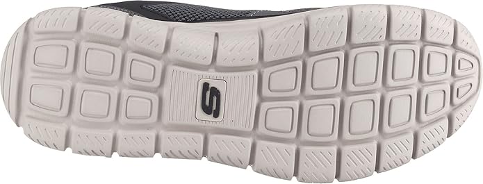 Skechers Men's Track Bucolo Trainers Oxford 52630 Memory Foam Lightweight Sneakers Grey Lime