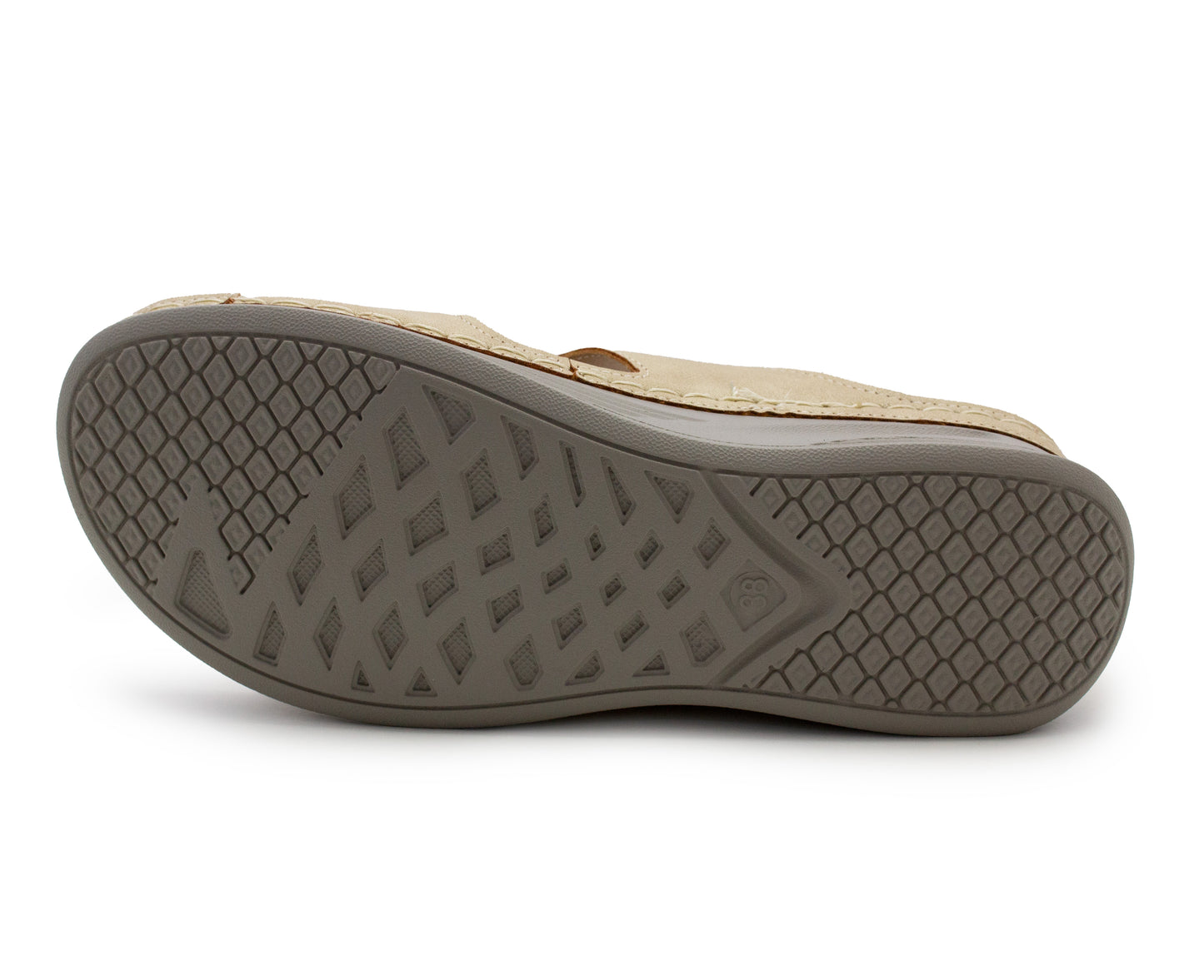 Womens Backless Sandals Touch Fasten Low Wedge Heel Open Toe Metallic Summer Ladies Fashion Sandal Beach Slides Shoes Gold