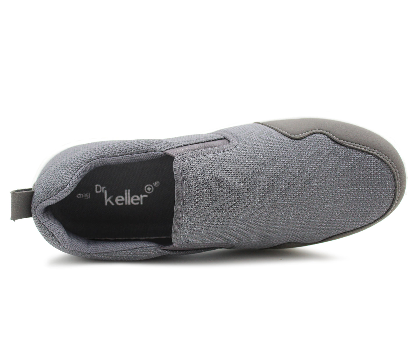 Mens Breathable Mesh Slip On Trainers Casual Flat Sneaker Pumps Grey