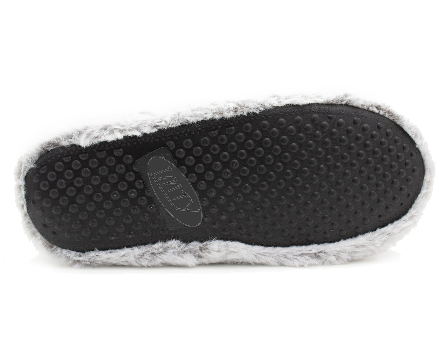 Womens Faux Fur Slipper Boots Warm Lined Ladies Plush Slippers Ankle Booties Lightweight Cosy Winter House Shoes Non-slip Sole Bootees Grey