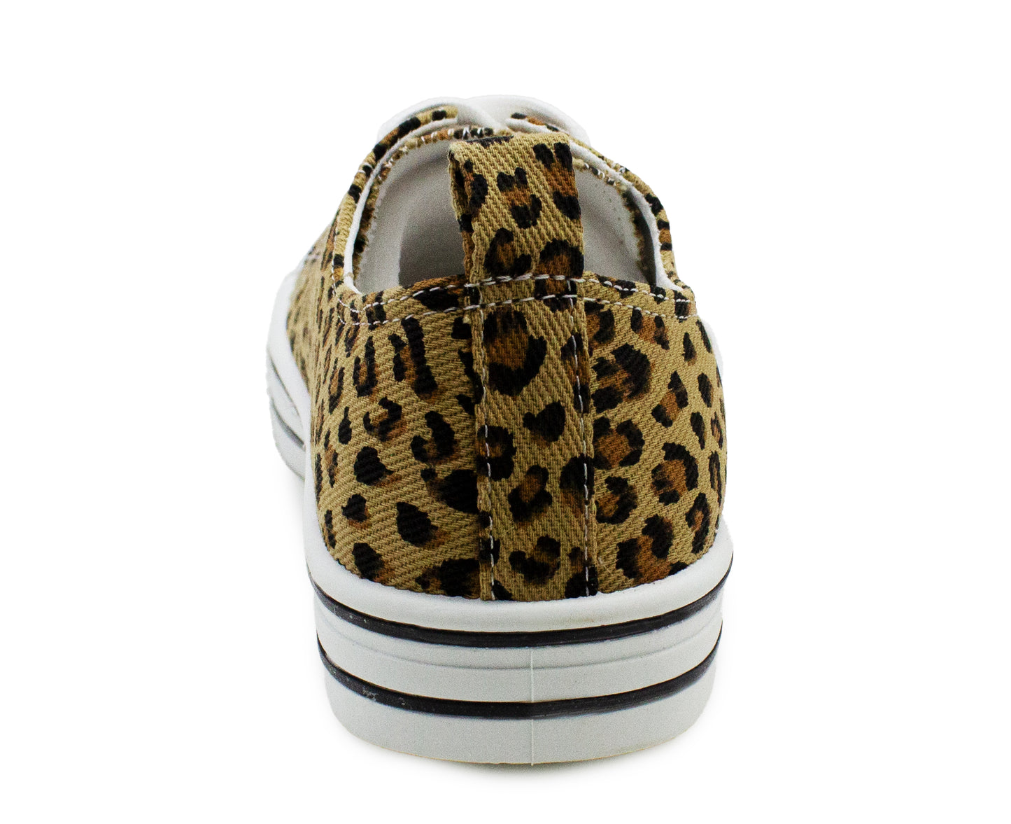 Womens Canvas Trainers Leopard Print Lace Up Baseball Sneakers Ladies Flat Low Top Fashion Trainer Pumps