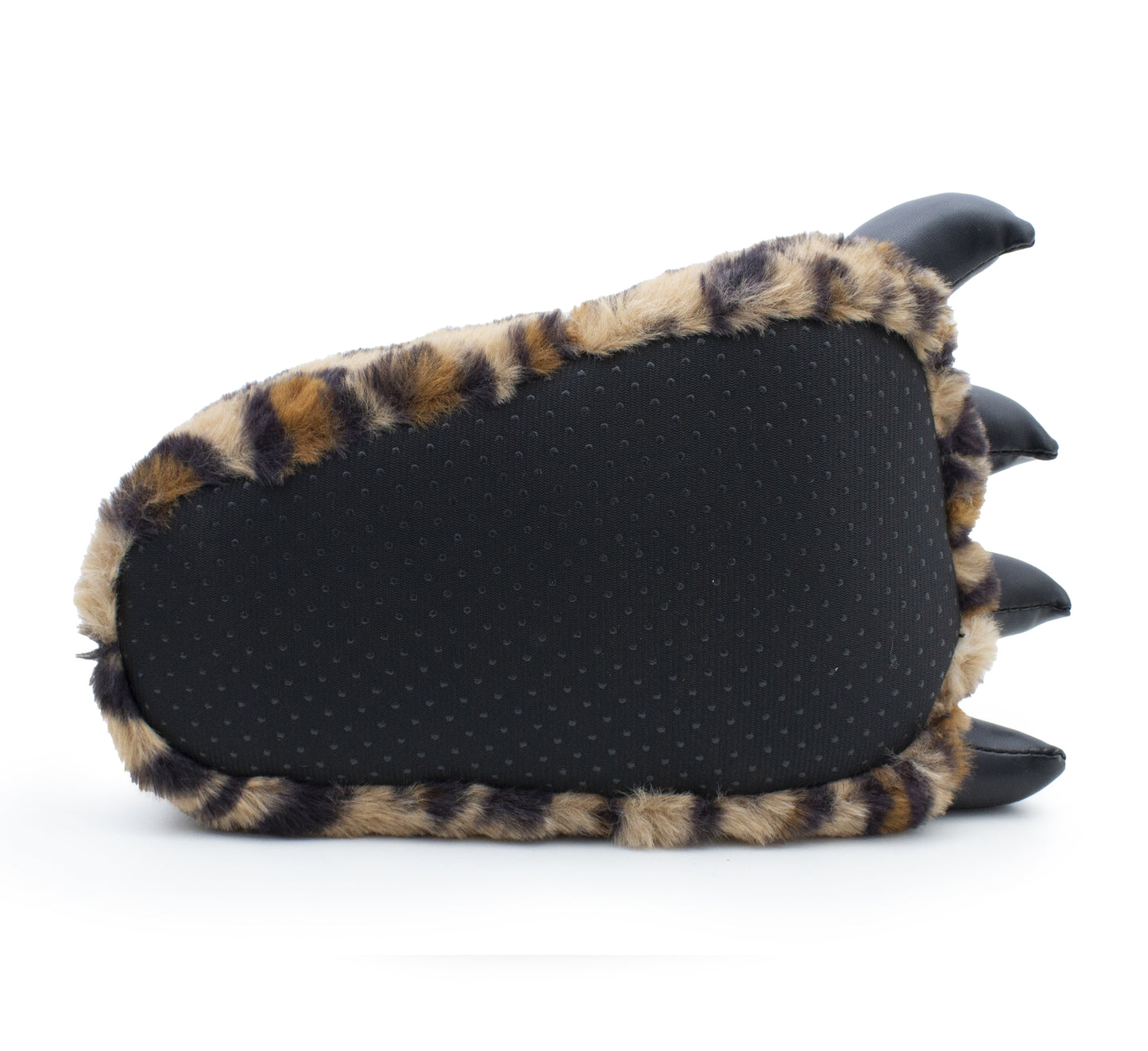 Womens Plush Claw Slippers Animal Paw Novelty Warm Furry Leopard Print House Shoes Ladies Winter Slip On Soft Indoor Slippers