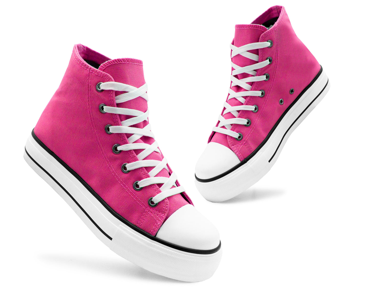 Womens High Top Canvas Trainers Lilac Lace Up Platform Baseball Sneakers Ladies Chunky Sole Flat Fashion Hi-Top Pumps Purple