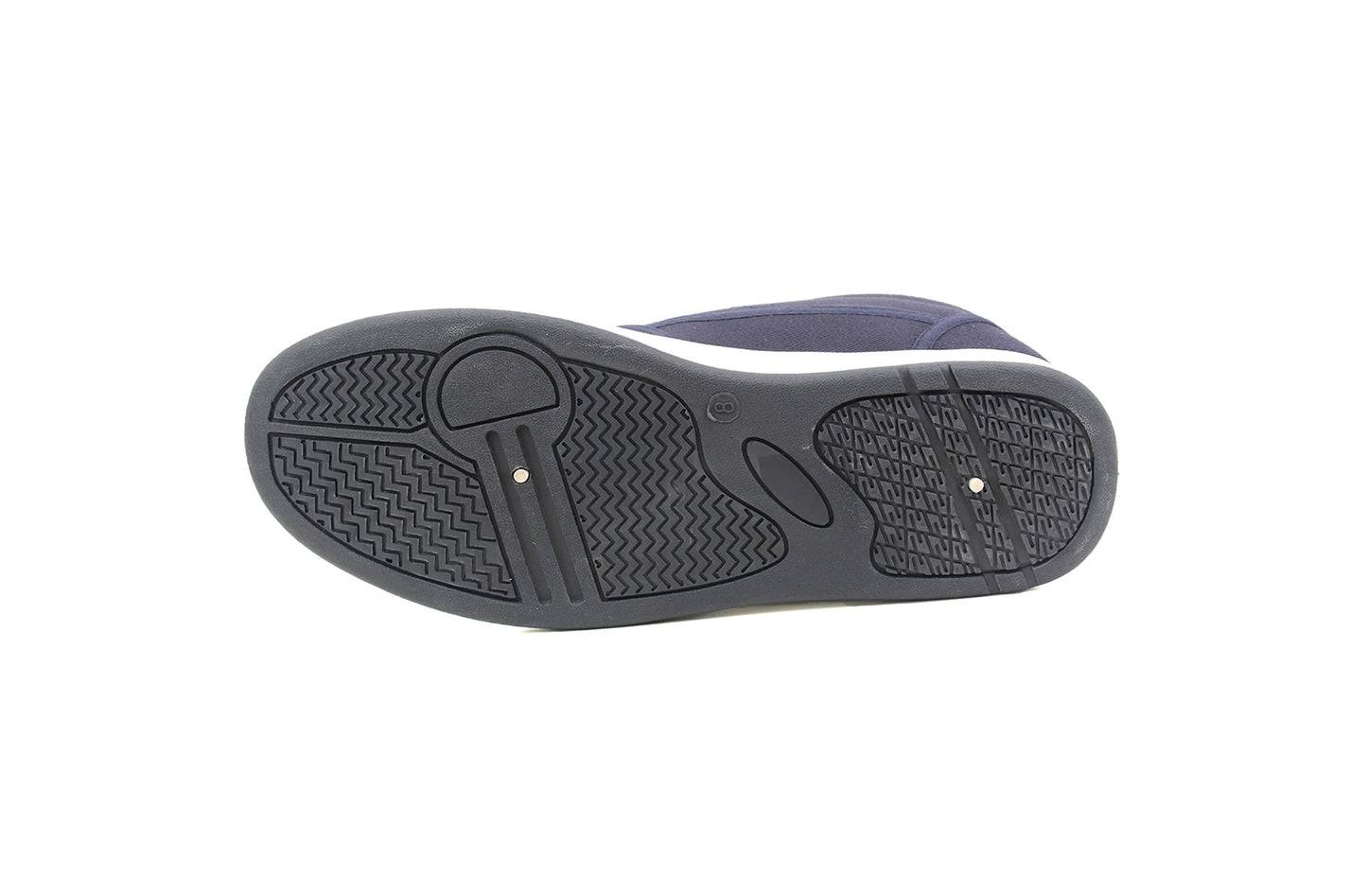 Mens Navy Blue Casual Canvas Lace Up Skate Sneaker Pumps Trainers