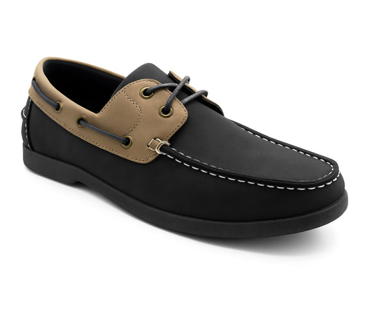Mens Boat Shoes Lace Up Flat Deck Shoe Two Tone Casual Smart Gents Sailing Loafers