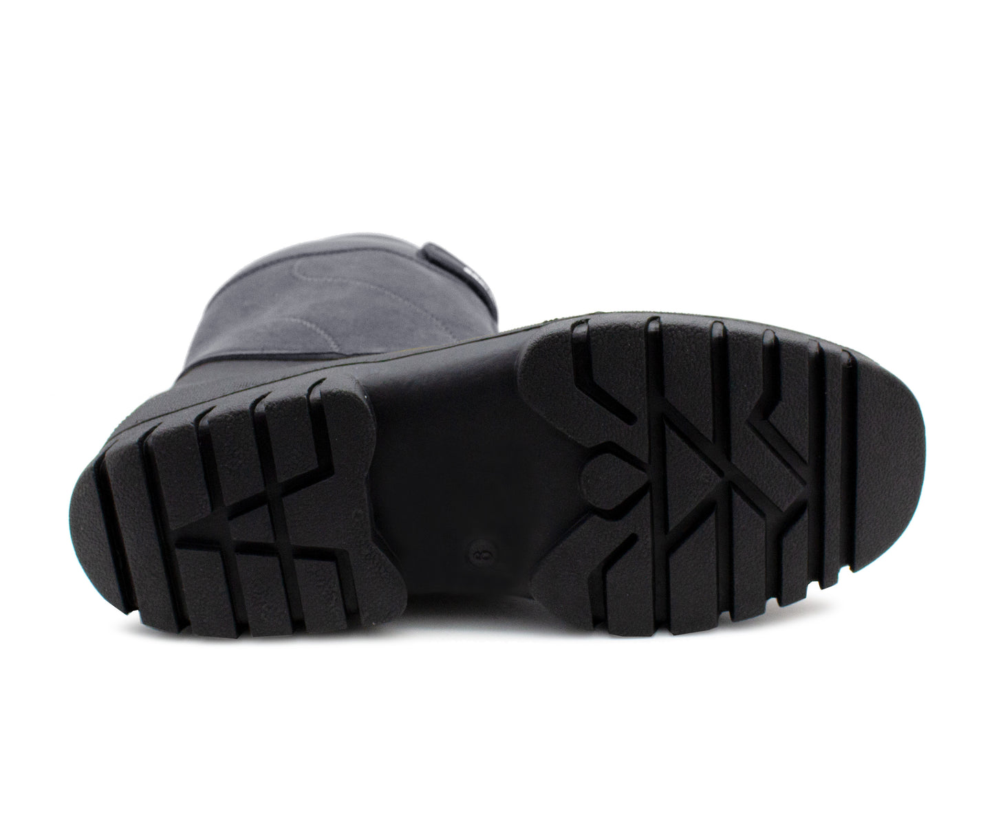 Mens Snow Boots Navy Mid Calf Water Resistant Snow Rain Thermal Fur Fleece Lined Winter Mud Mucker Farm Yard Boots