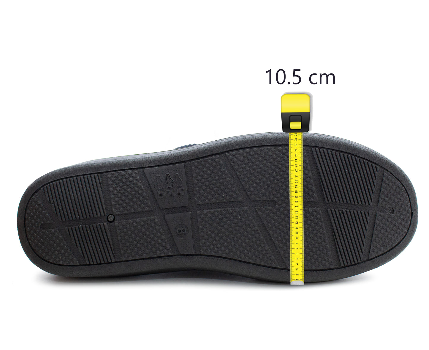 Mens Wide Fit Touch Fasten Slippers Navy Check Memory Foam Insole Comfort Diabetic Wide Opening Orthopaedic Casual Checked Bedroom House Shoes