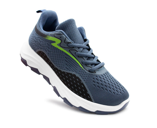 Womens Breathable Mesh Trainers Lace Up Ladies Casual Flat Walking Active Running Gym Sneaker Pumps Fashion Trainers Navy