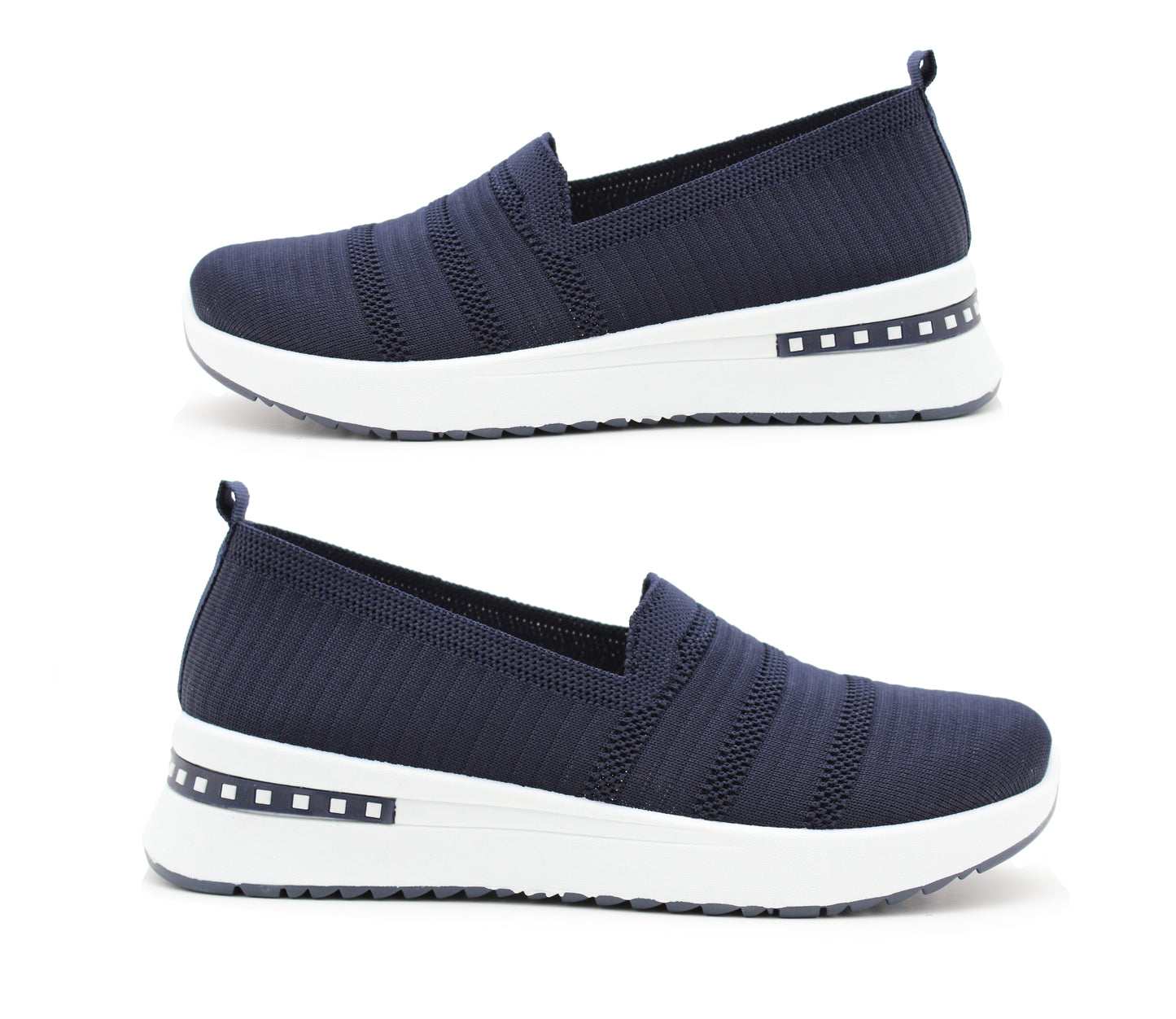 B863290 Womens Slip On Breathable Mesh Trainers