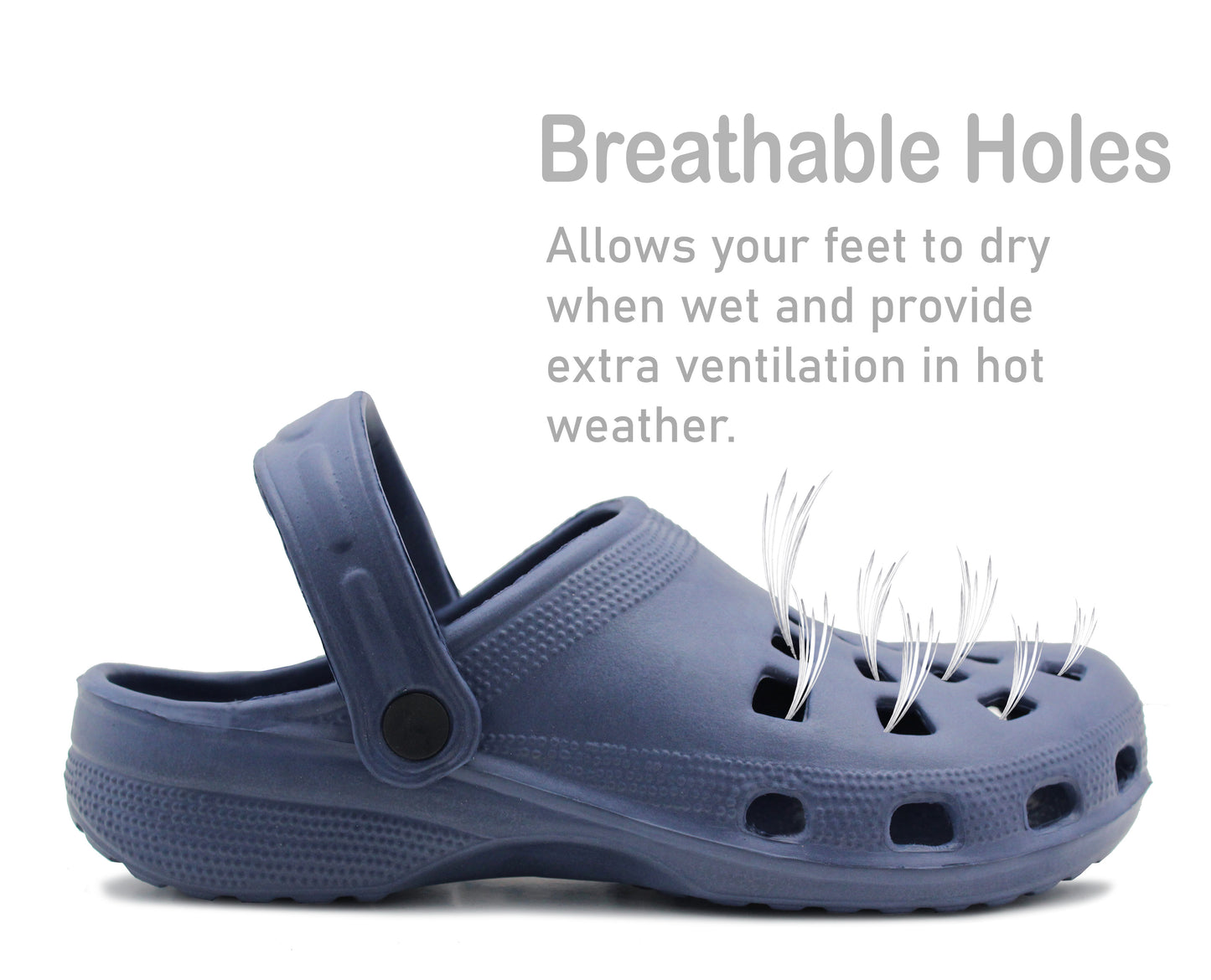 Mens Lightweight EVA Clogs Slip On Breathable Garden Summer Beach Hospital Nurse Kitchen Slipper Water Shoes Mules Sandals