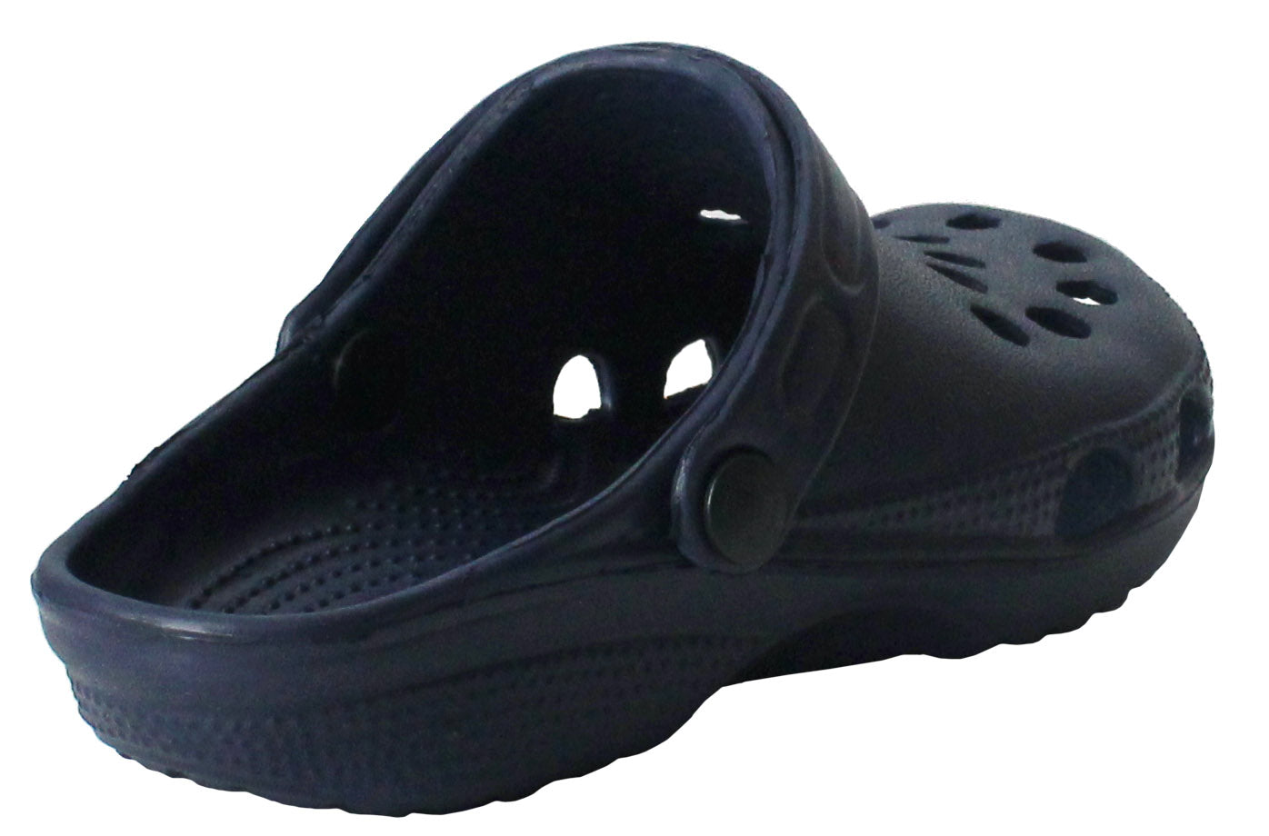 Kids Navy Clogs Lightweight EVA Breathable Boys Slip On Adjustable Garden Beach Pool Slides Sandals