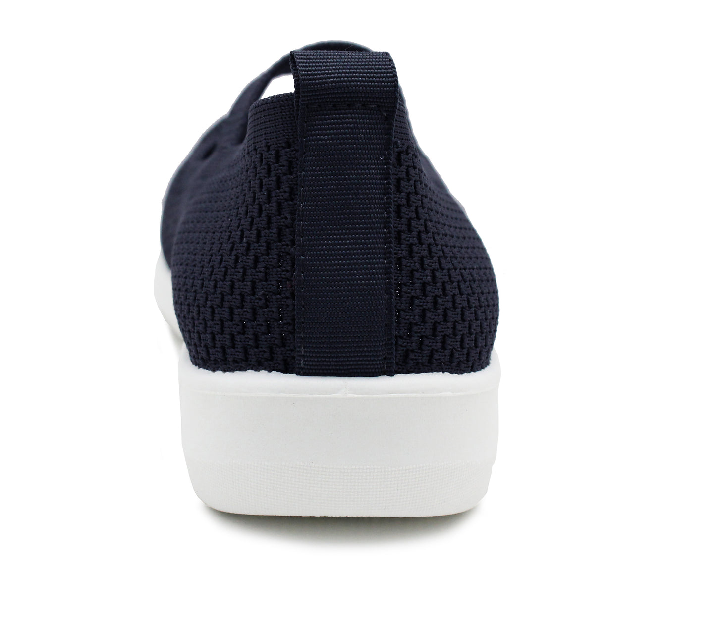 BERNIE Womens Slip On Elastic Strap Breathable Mesh Lightweight Casual Flat Walking Active Sneaker Pumps Fashion Trainers in Navy