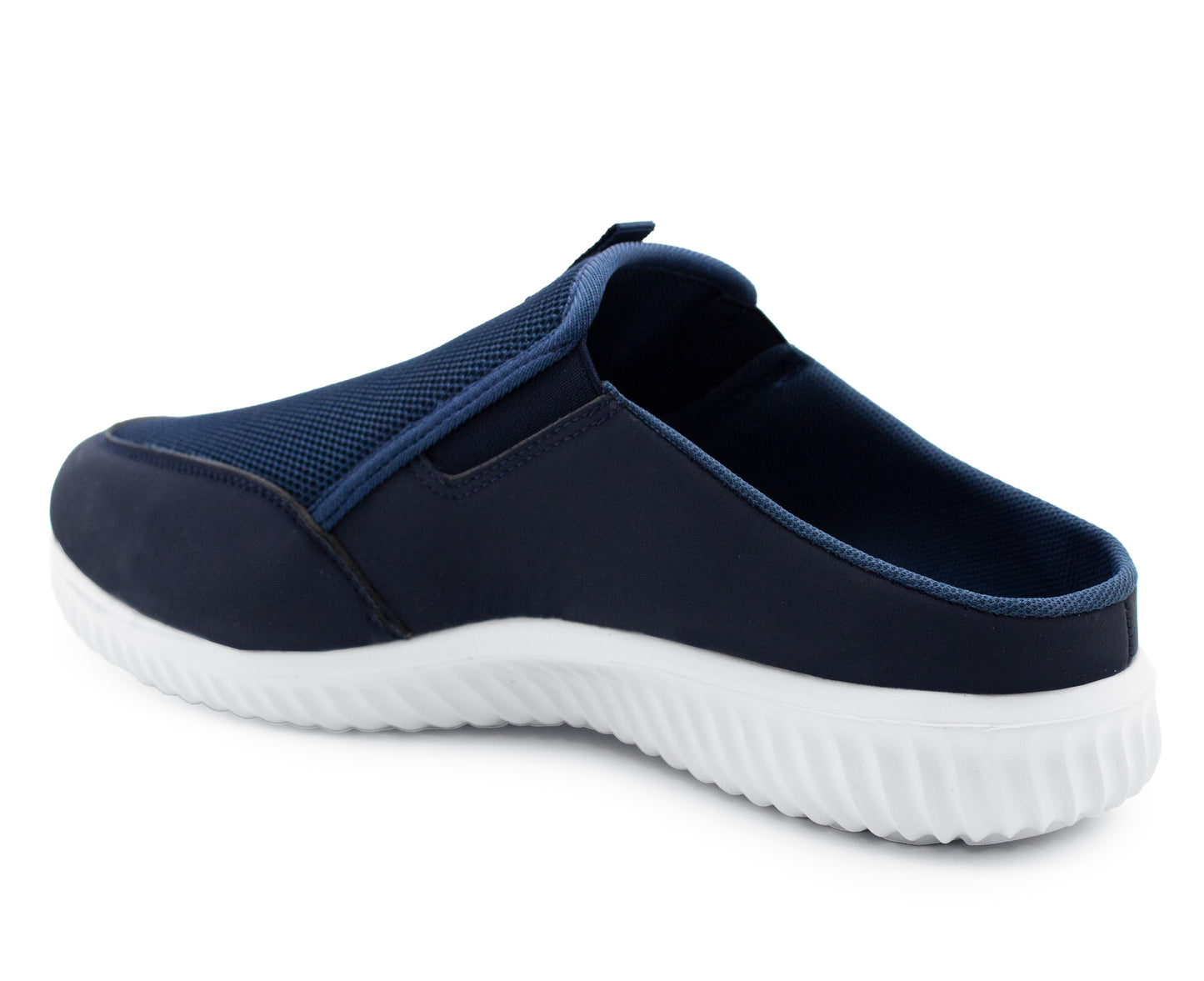 Mens Lightweight Breathable Trainers Slip On Backless Twin Gusset Casual Sports Trainers Flat Gym Sneakers Pumps