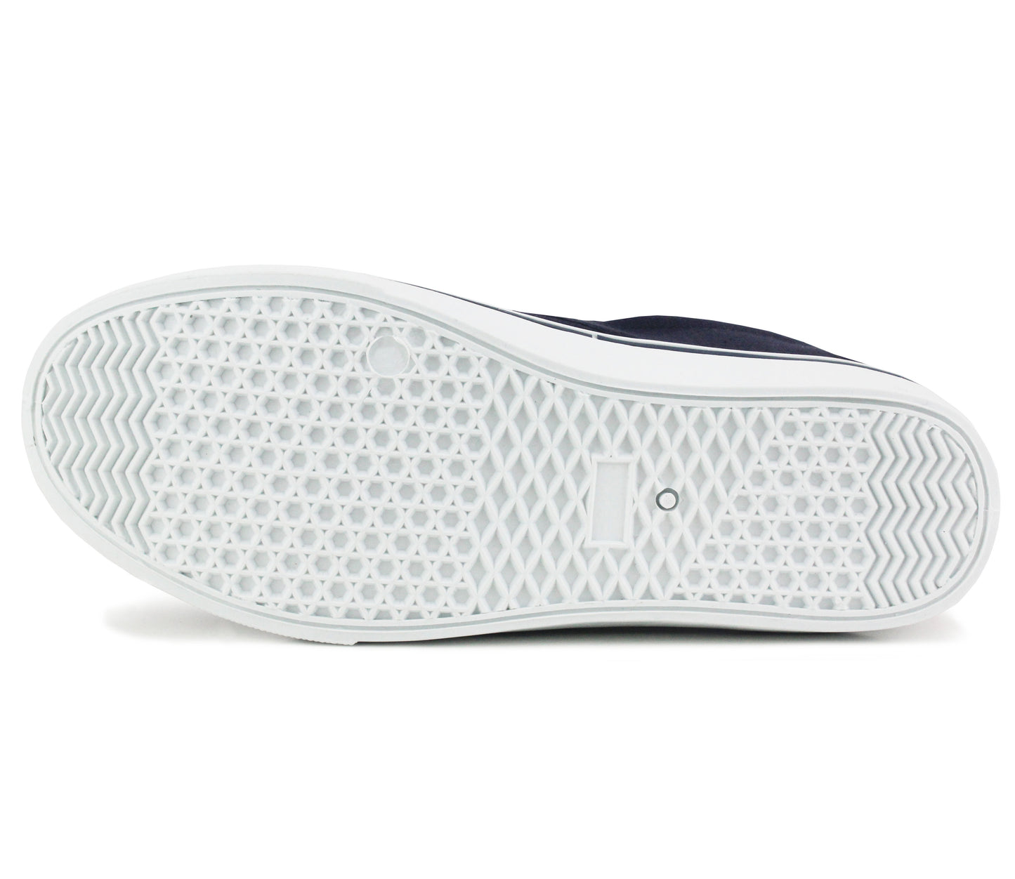 Mens Canvas Slip On Trainers Navy Flat Casual Deck Shoe Boat Skate Sneaker Pumps
