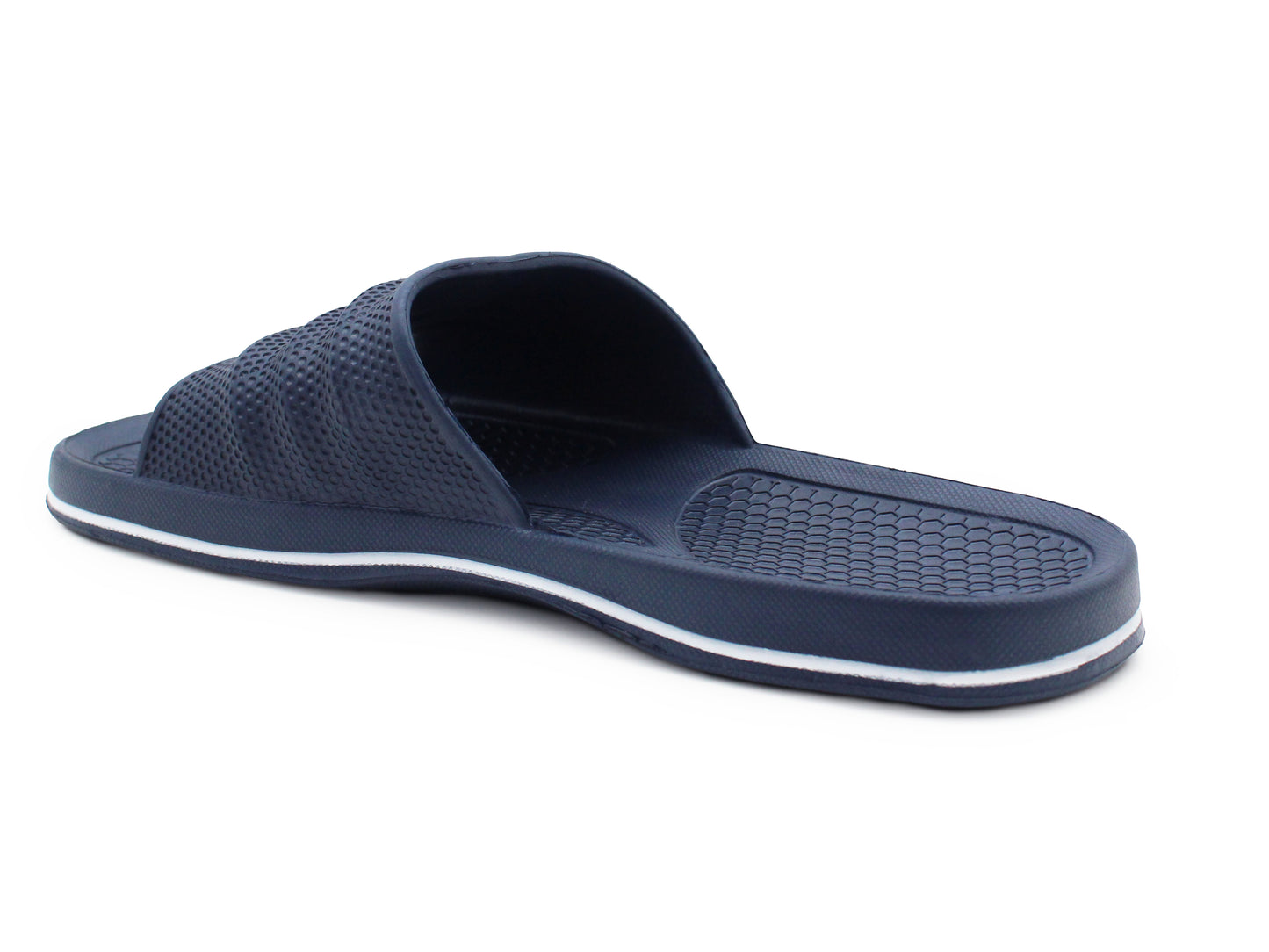Mens Sliders EVA Slippers Pool Slide Navy Lightweight Bathroom Shower Beach Flip Flops Sports Leisure Sandals