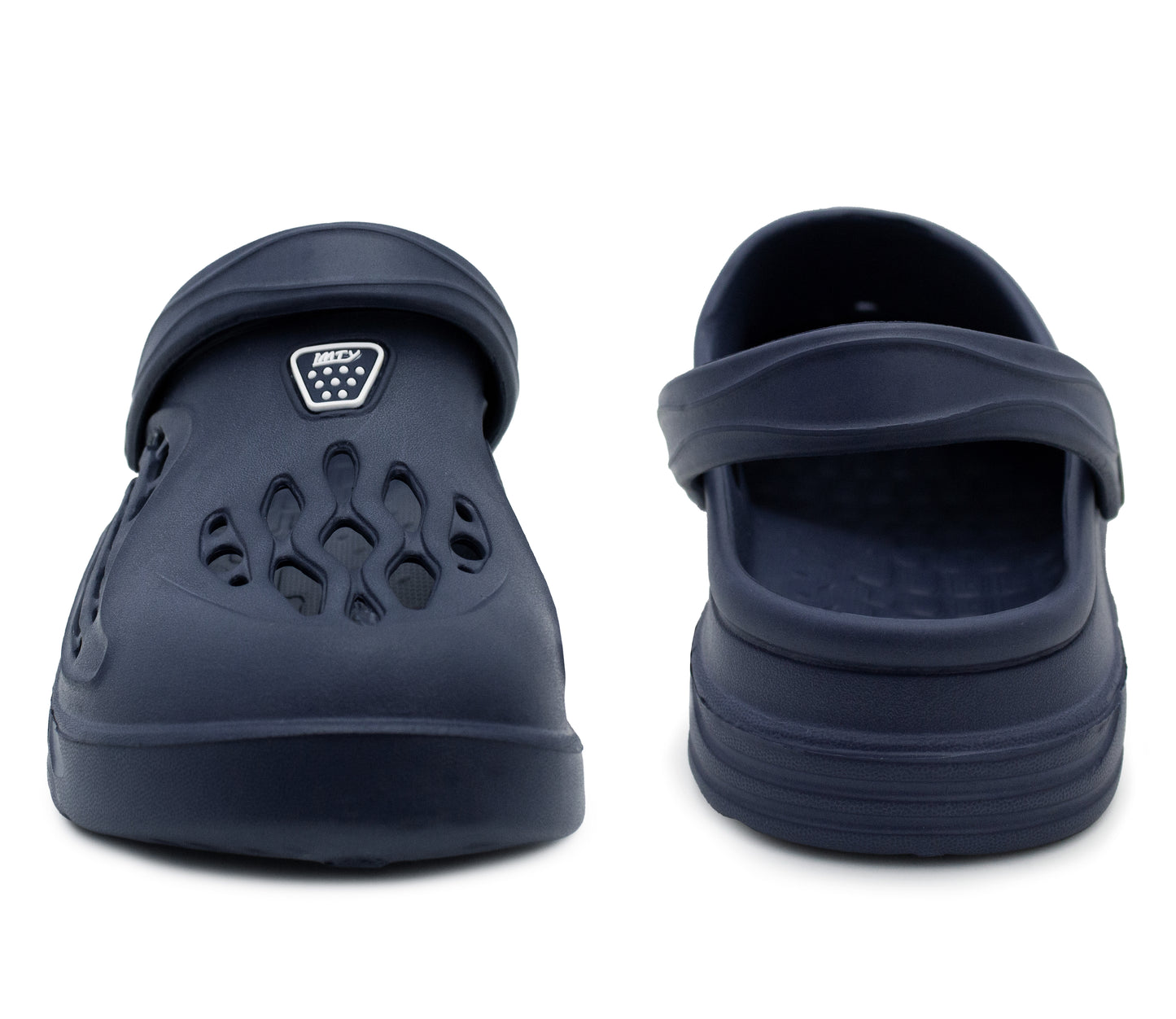 Mens Clogs Breathable Lightweight EVA Garden Sandals Slippers Hospital Clog Pool Shower Holiday Beach Mule Water Shoes Navy
