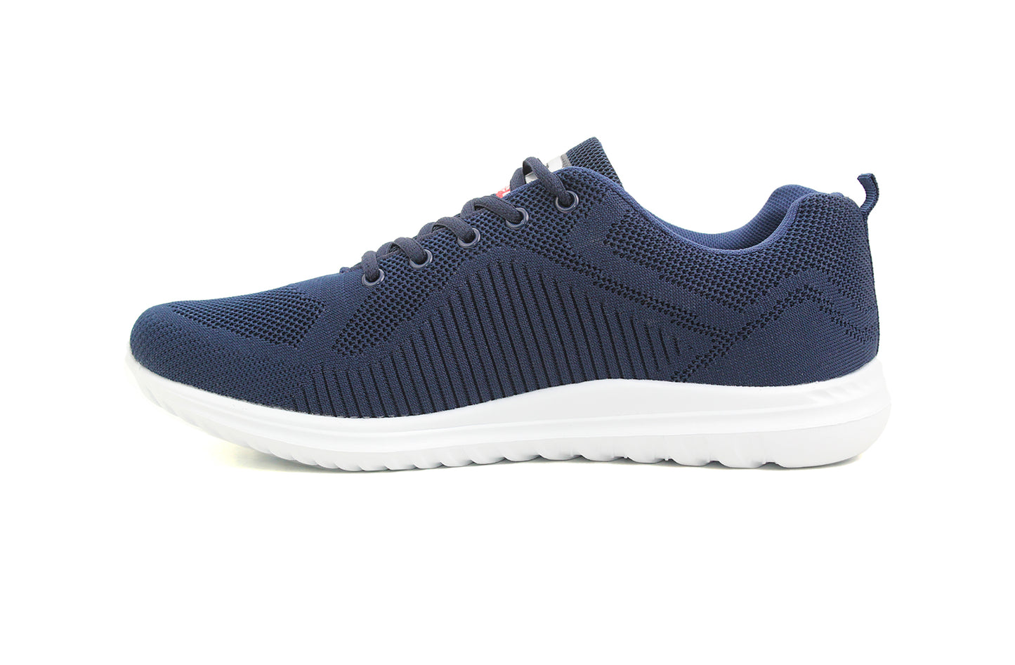 Mens Super Lightweight Memory Foam Mesh Lace Up Athletic Running Fitness Gym Trainers Shoes Navy