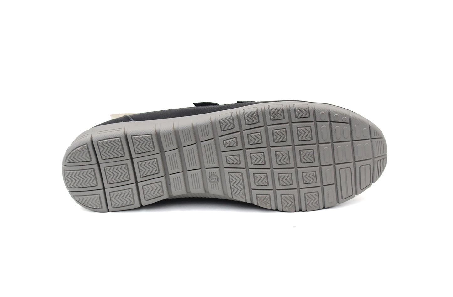 MARIA Womens Touch Fasten Faux Suede Loafers in Black
