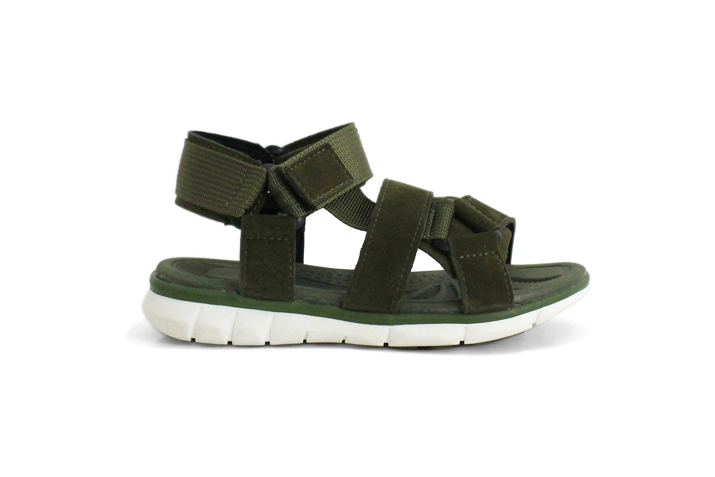 Boys Kids Toddlers Touch Fasten Nylon Strap Flat Summer Beach Open Toe Sandals